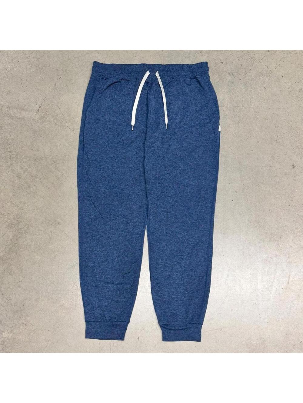 Vuori Performance Jogger Pants Women's Large Heather Blue Dreamknit VW303 $110